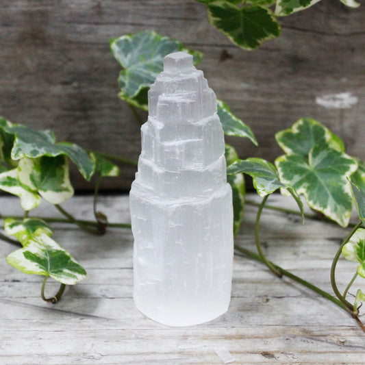 Natural Healing Selenite Tower - 10 cm