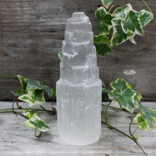 Natural Healing Selenite Tower - 15 cm
