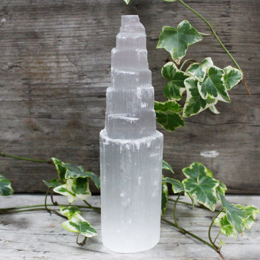 Natural Healing Selenite Tower - 20 cm