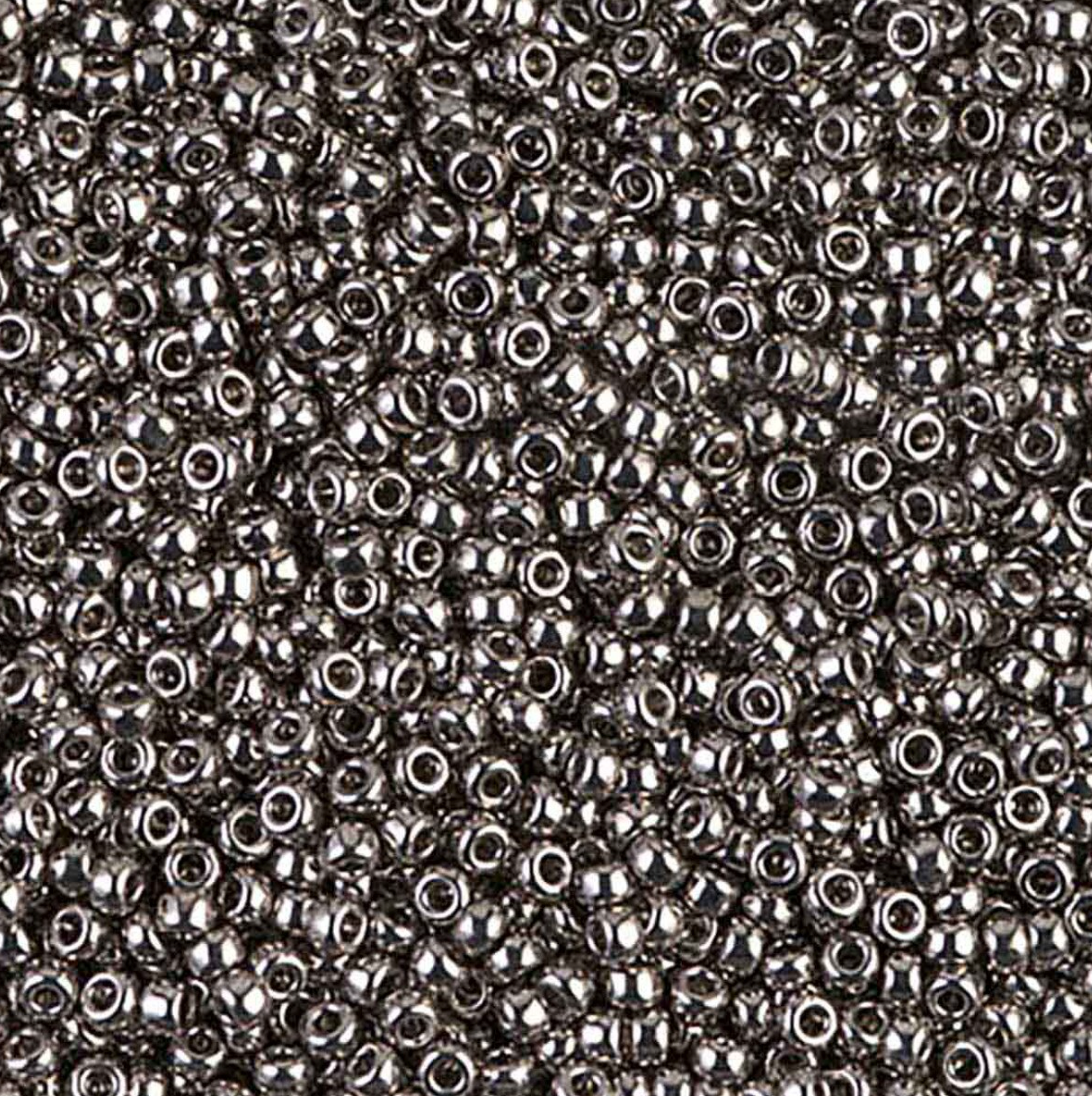 Nickel Plated 11-0190 Miyuki 11/0 Round Japanese Seed Beads 20 grams