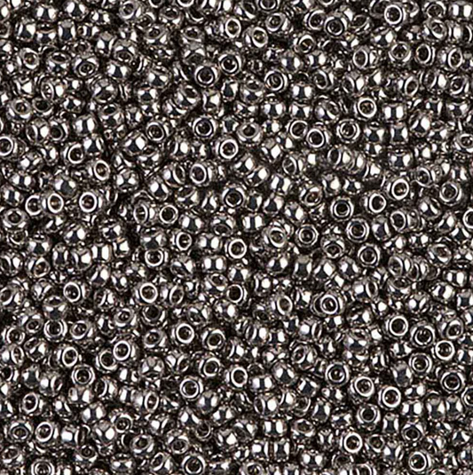 Nickel Plated 11-0190 Miyuki 11/0 Round Japanese Seed Beads 20 grams