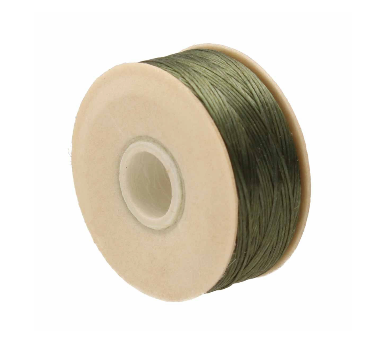 Olive Nymo Beading Thread Size B - One Bobbin 