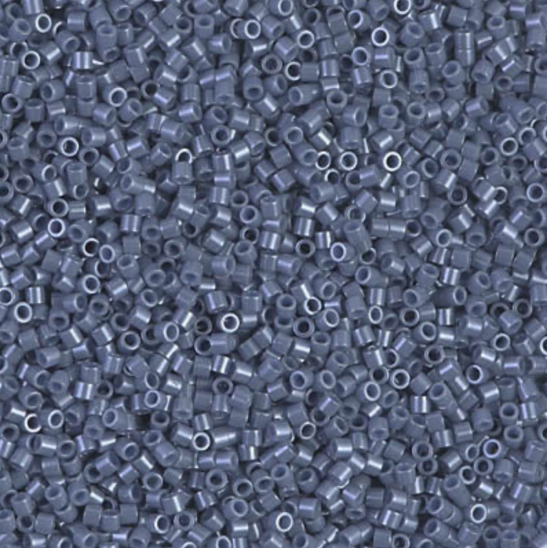 Opaque Blueberry Luster DBS0267 Miyuki Delica 15/0 Japanese Cylinder Beads 7 grams