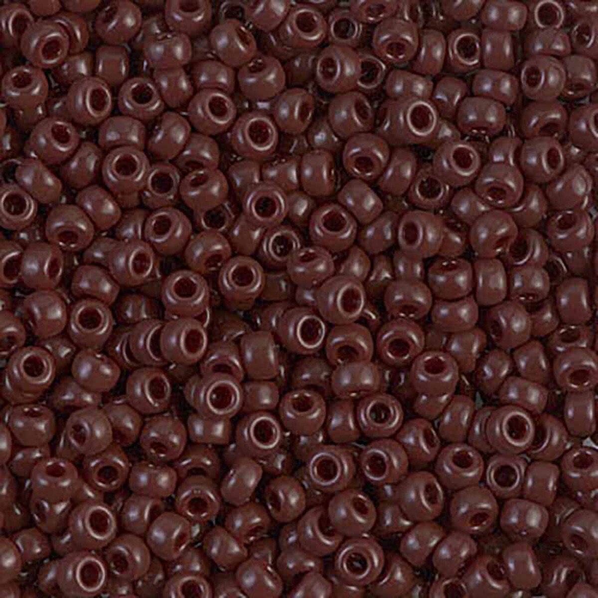 Opaque Chocolate 8-0409 Miyuki 8/0 Round Japanese Seed Beads 20 grams
