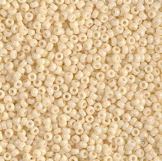 Opaque Dark Cream 11-0492 Miyuki 11/0 Round Japanese Seed Beads 20 grams