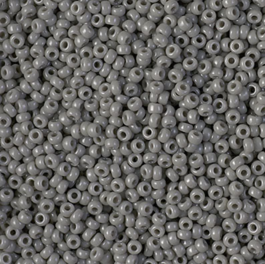 Opaque Falcon Grey 11-0499 Miyuki 11/0 Round Japanese Seed Beads 20 grams