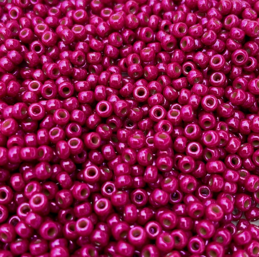 Opaque Fuchsia Luster 8-1465L Miyuki 8/0 Round Japanese Seed Beads 20 grams 