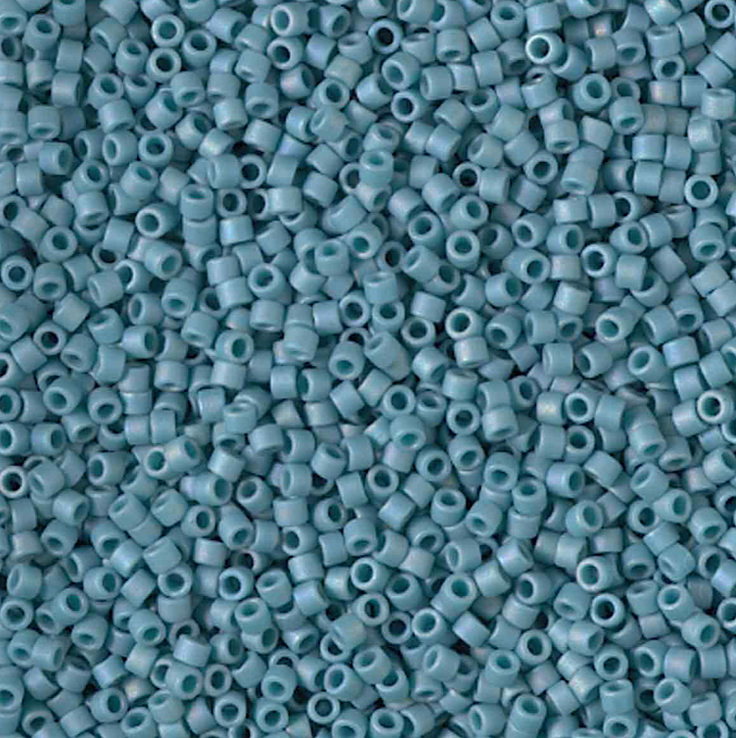 Opaque Glazed Nile Blue AB Matte DB2315 Miyuki Delica 11/0 Japanese Cylinder Beads 10 grams
