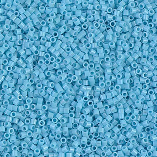 Opaque Light Blue DBS0725 Miyuki Delica 15/0 Japanese Cylinder Beads 7 grams