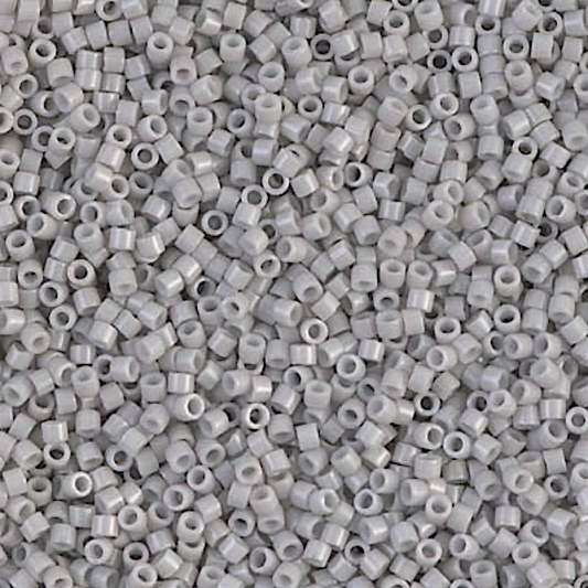 Opaque Light Smoke DB1498 Miyuki Delica 11/0 Japanese Cylinder Beads 10 grams
