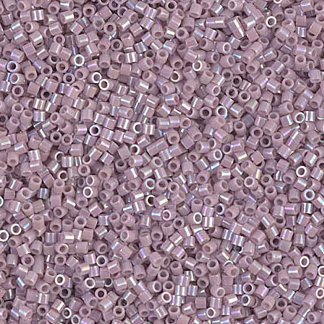 Opaque Lilac AB DBS0158 Miyuki Delica 15/0 Japanese Cylinder Beads 7 grams