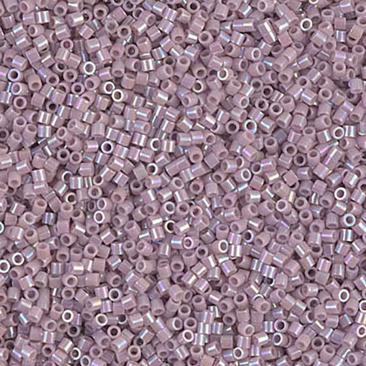 Opaque Lilac AB DBS0158 Miyuki Delica 15/0 Japanese Cylinder Beads 7 grams
