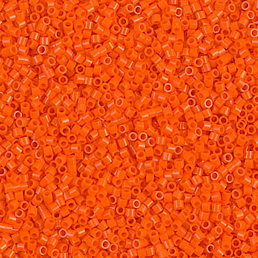 Opaque Orange DBS0722 Miyuki Delica 15/0 Japanese Cylinder Beads 7 grams