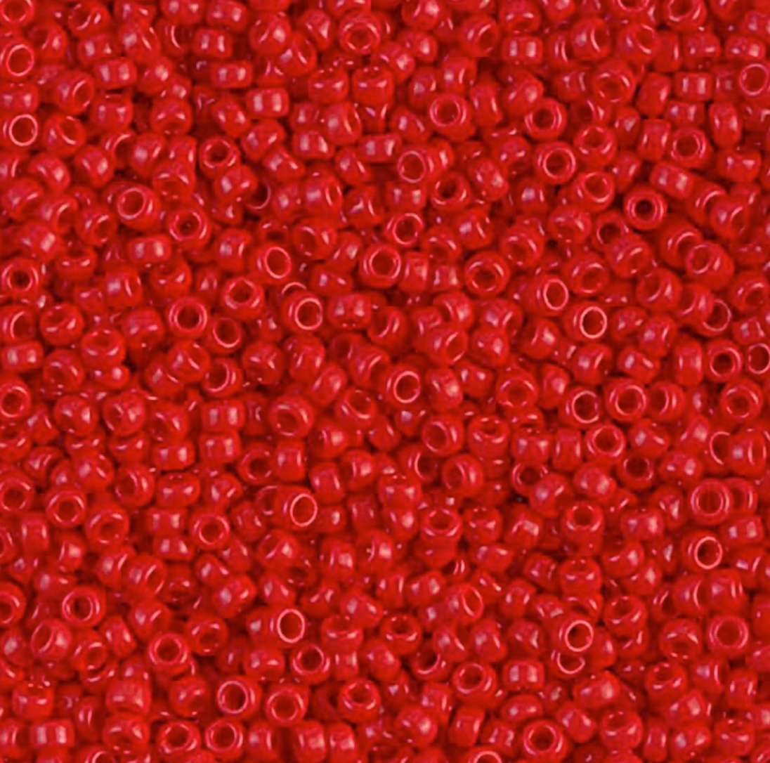 Opaque Red 11-0408 Miyuki 11/0 Round Japanese Seed Beads 20 grams