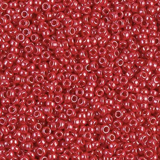 Opaque Red Luster 11-0426 Miyuki 11/0 Round Japanese Seed Beads 20 grams