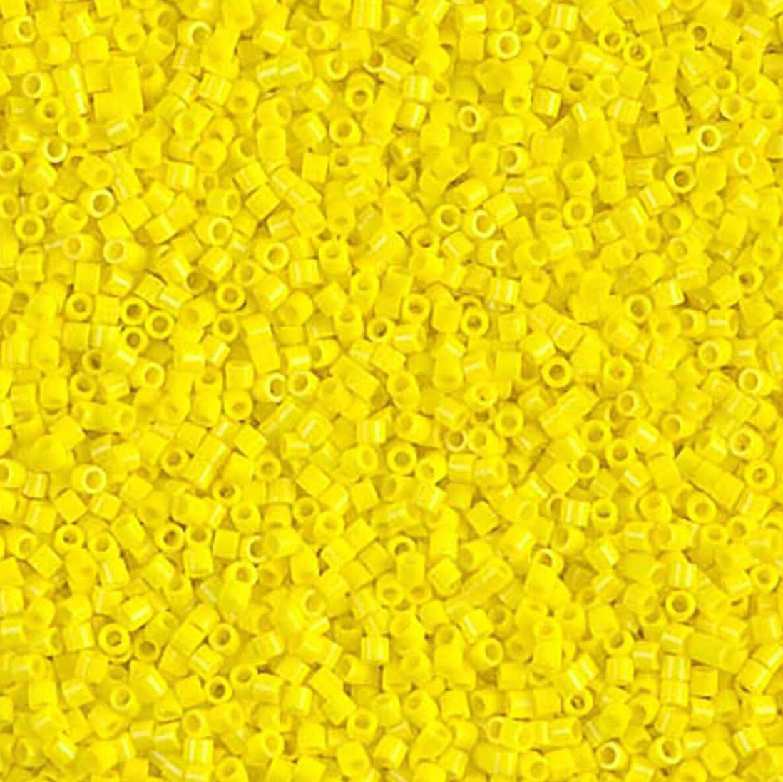 Opaque Yellow DBS0721 Miyuki Delica 15/0 Japanese Cylinder Beads 7 grams
