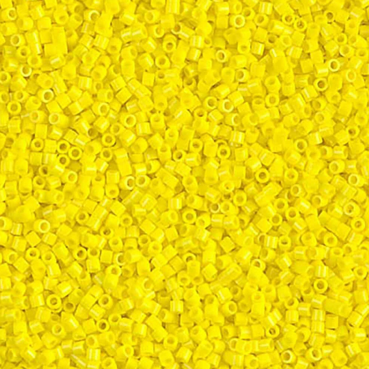 Opaque Yellow DBS0721 Miyuki Delica 15/0 Japanese Cylinder Beads 7 grams