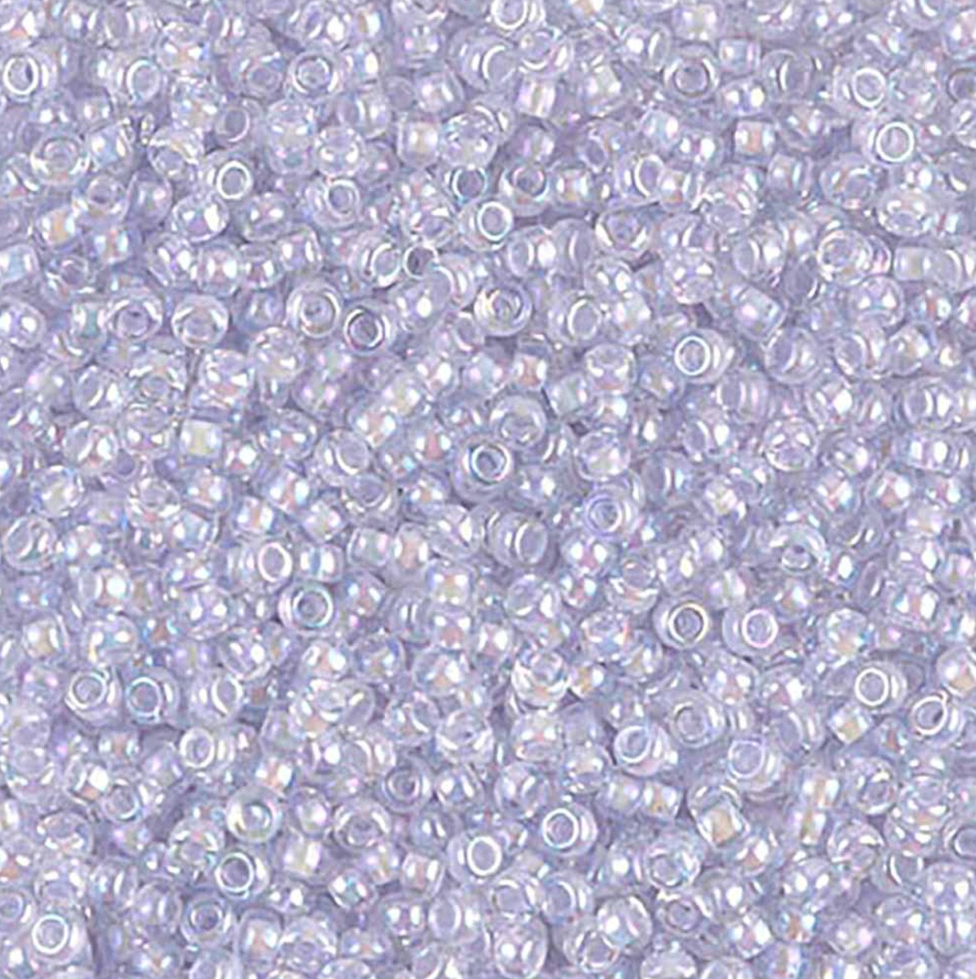 Pale Violet Lined Crystal AB 11-2211 Miyuki 11/0 Round Japanese Seed Beads 20 grams