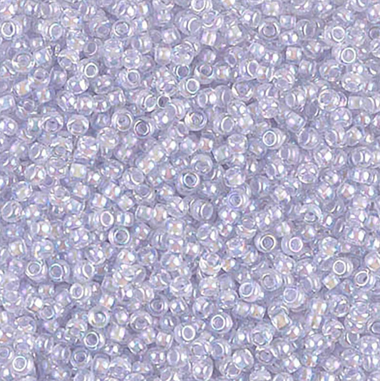 Pale Violet Lined Crystal AB 11-2211 Miyuki 11/0 Round Japanese Seed Beads 20 grams