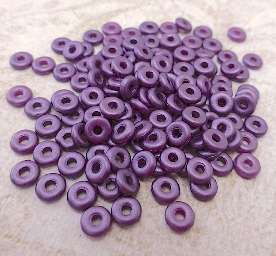 Pastel Bordeaux Czech Glass Zero Beads Spacer Beads 10 grams