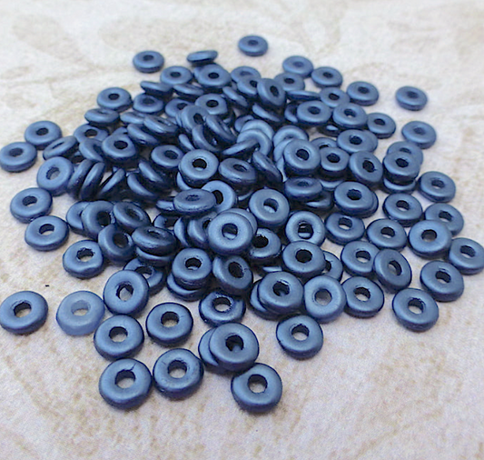 Pastel Montana Czech Glass Zero Beads Spacer Beads 10 grams