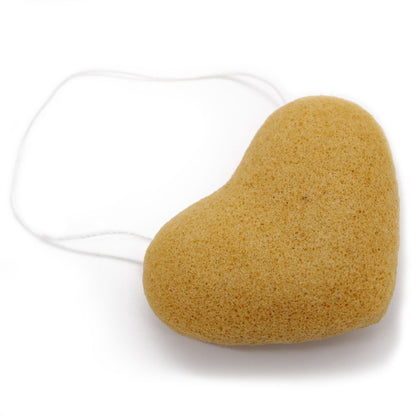 Peach Konjac Heart Sponge