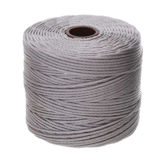 Pearl Grey S-LON 0.9 mm Macrame Cord Tex 400