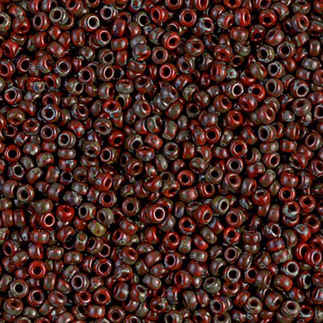Picasso Opaque Red Garnet Matte 11-4513 Miyuki 11/0 Round Japanese Seed Beads 20 grams