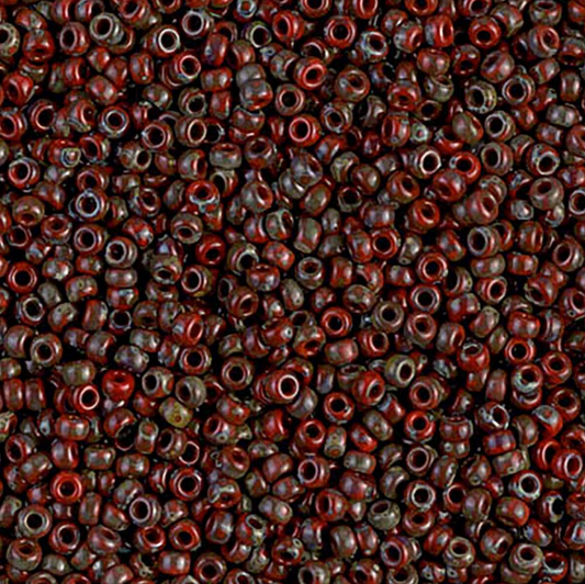 Picasso Opaque Red Garnet Matte 11-4513 Miyuki 11/0 Round Japanese Seed Beads 20 grams