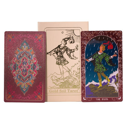 Pink Box Ruby Foil Tarot Card Gift Box Set with Booklet