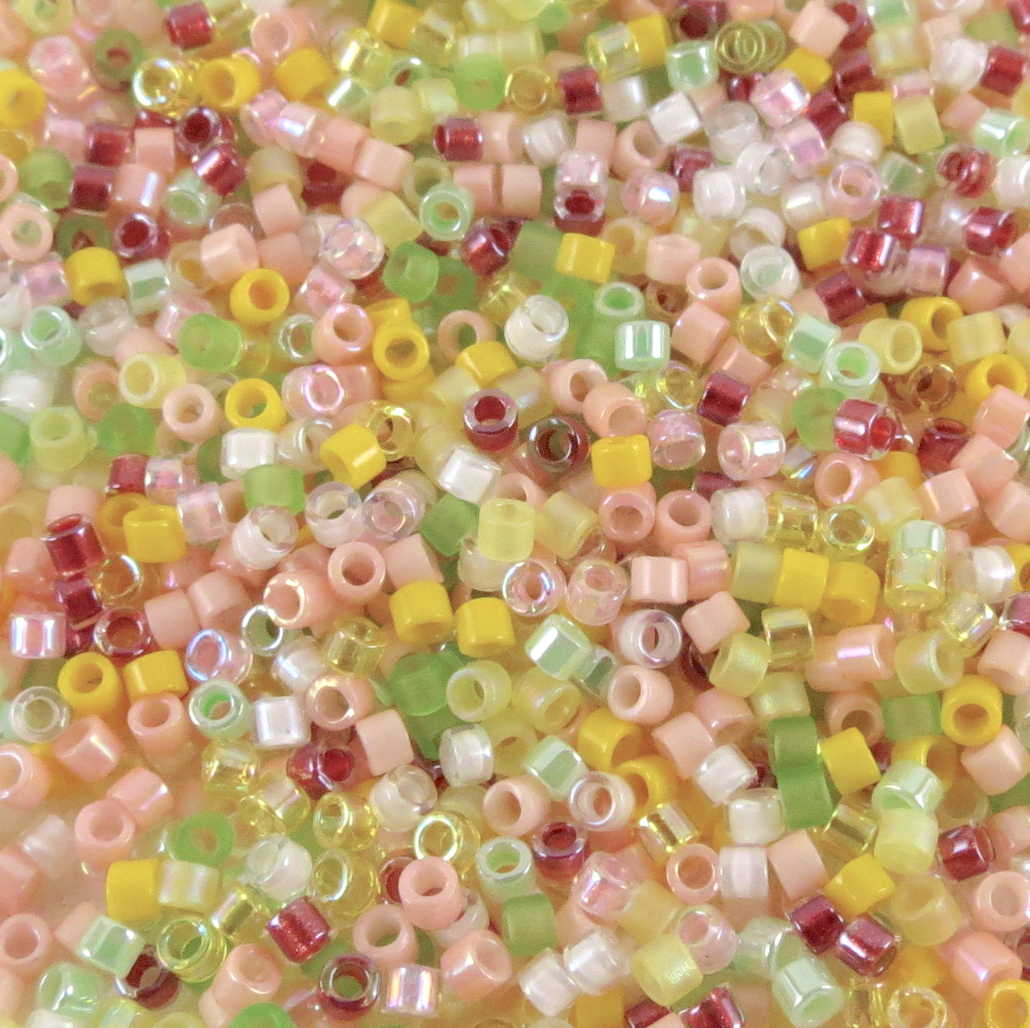 Pink Lemonade Mix DBM-MIX09 Miyuki Delica 10/0 Japanese Cylinder Beads 10 grams
