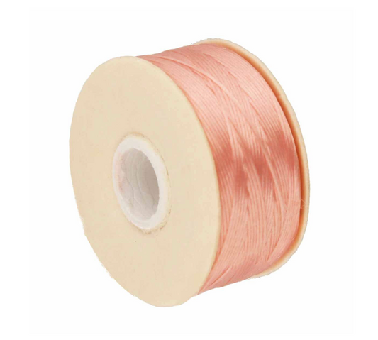 Pink Nymo Beading Thread Size B - One Bobbin