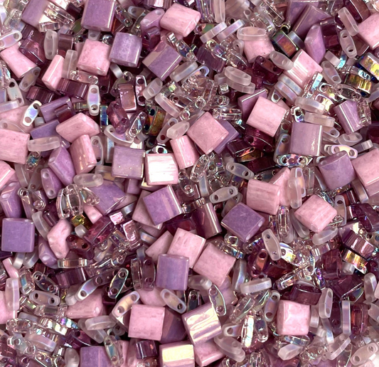 Queens Jewells Assorted Colours and Sizes of Tila Beads 8 grams
