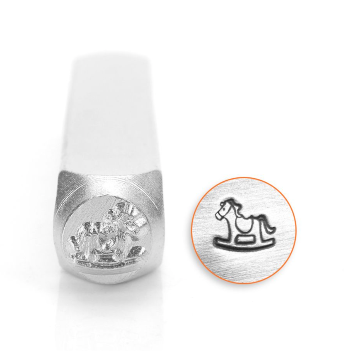Rocking Horse 6 mm Design Stamp for Metal Stamping by ImpressArt
