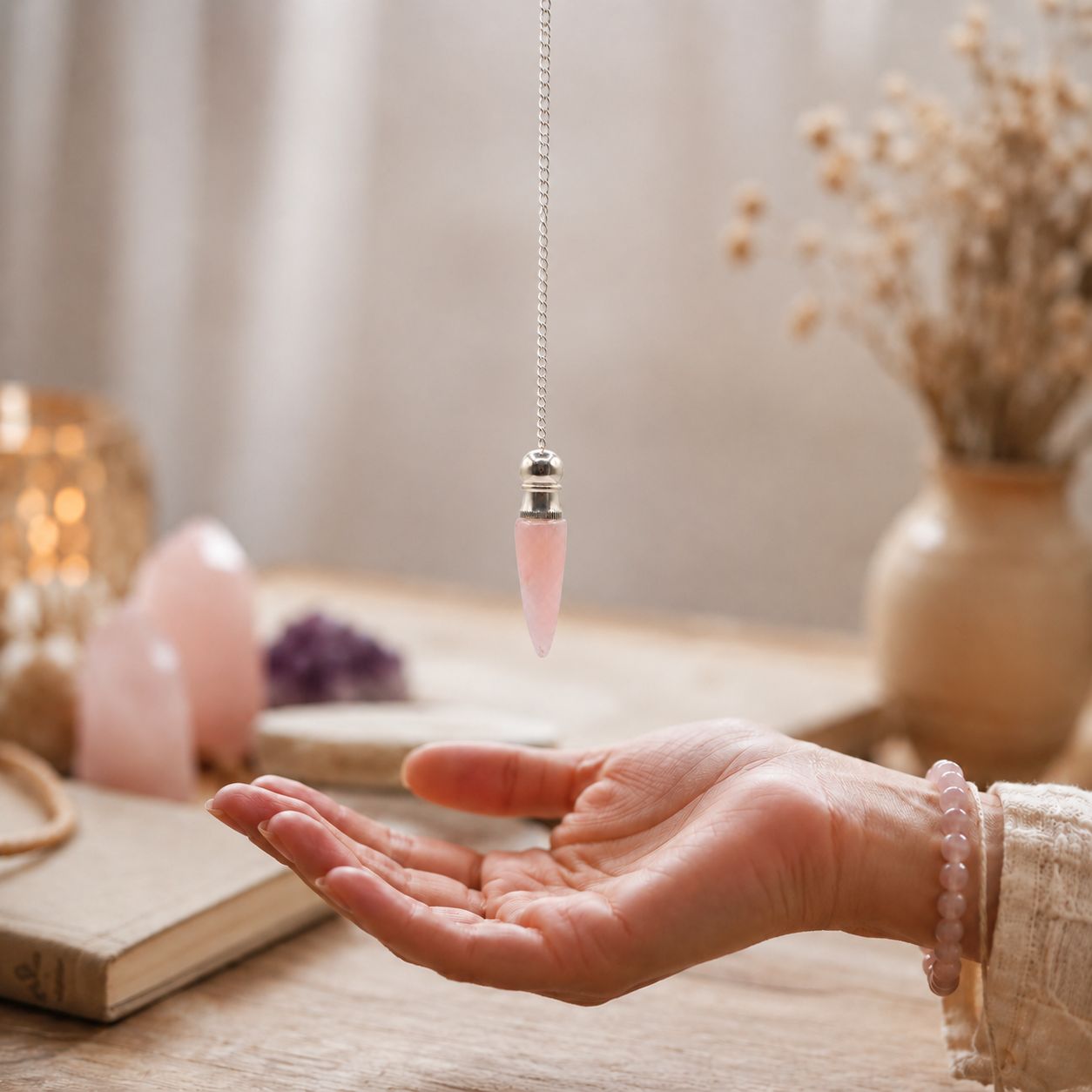Rose Quartz Secret Cavity Discovery of Truth Pendulum
