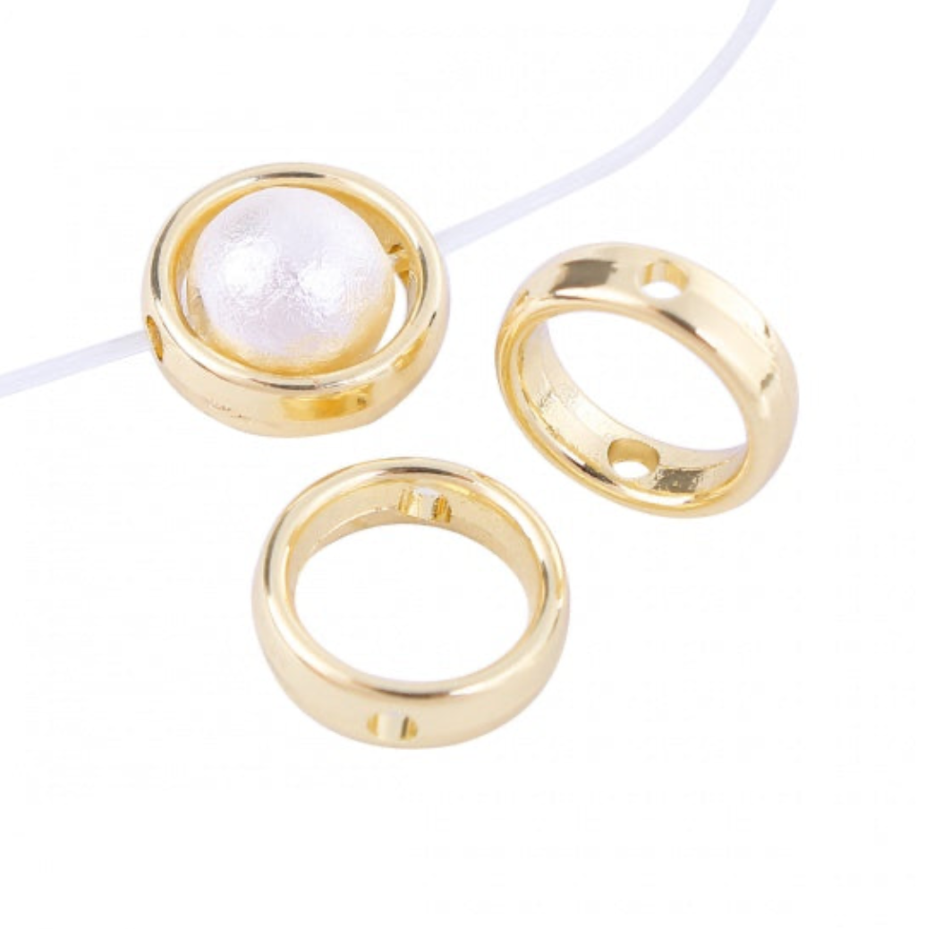 Round Bead Frame in Gold Colour - Pack of 10