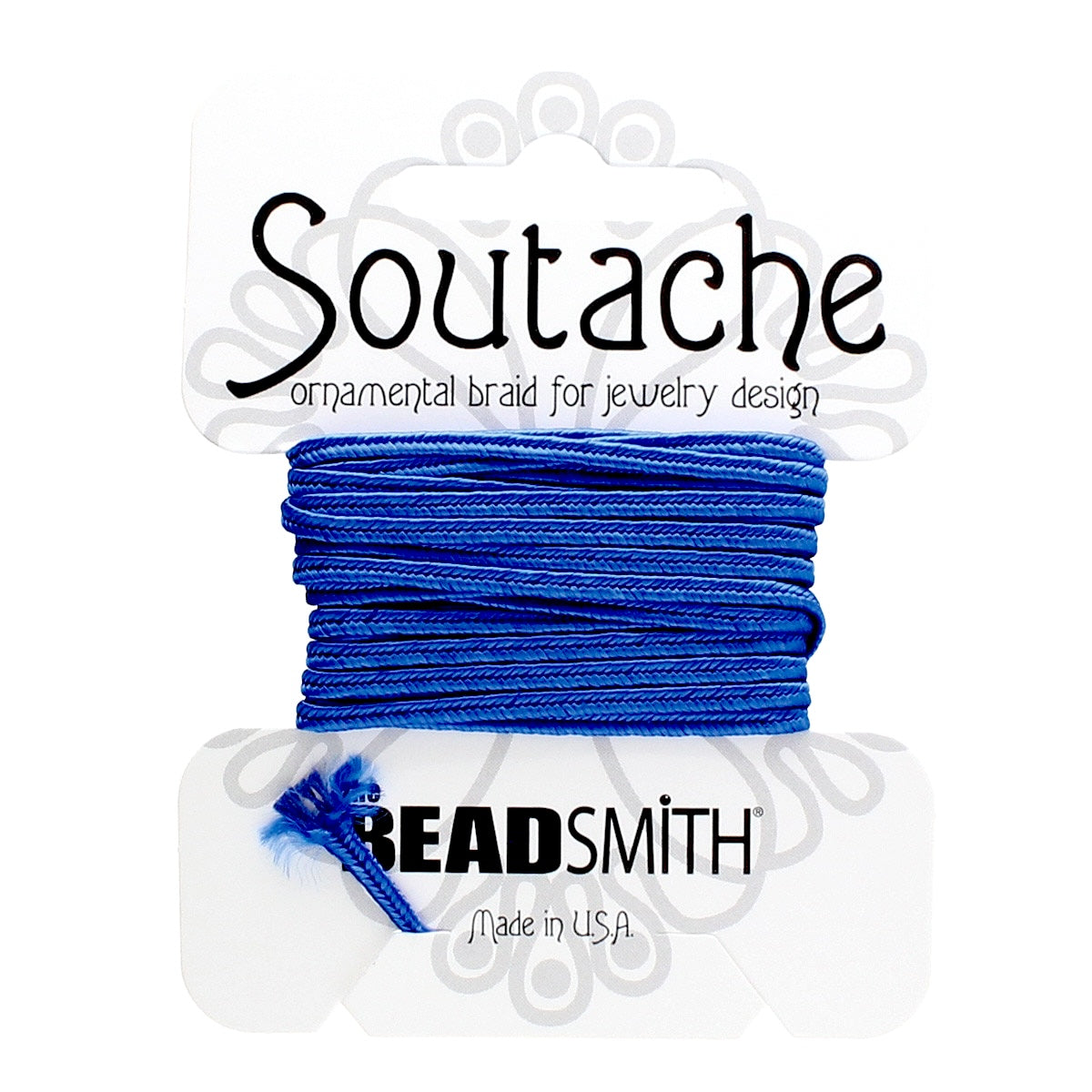 Royal Blue 3mm Rayon Soutache Cord 3 yards