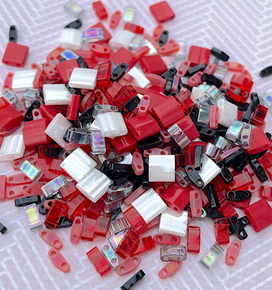 Royal Flush Assorted Colours and Sizes of Tila Beads 8 grams