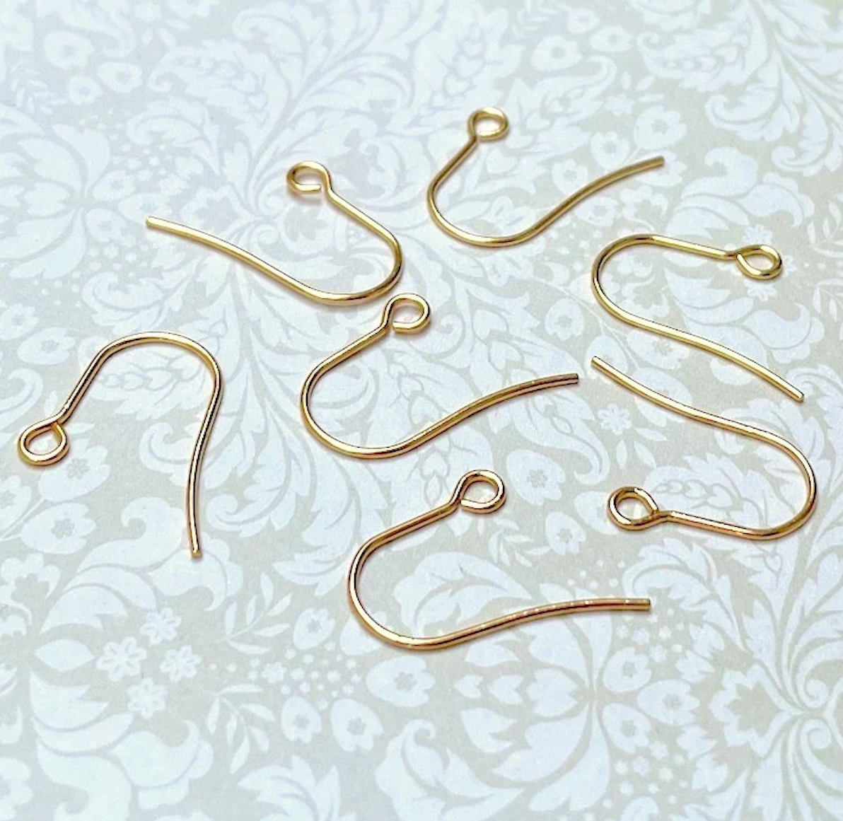 Gold Colour Stainless Steel Ear Wire Ear Hooks Earring Findings Pack of 20
