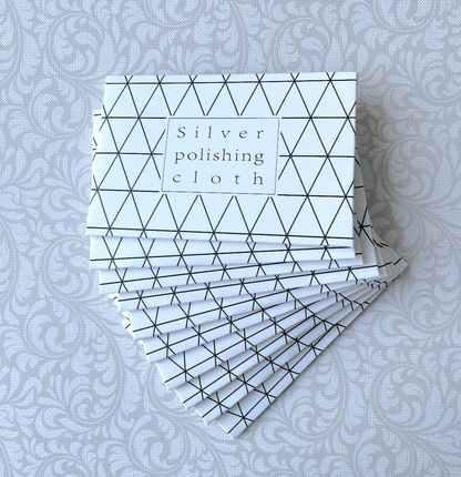 Anti Tarnish Polishing Cloth for Silver Jewellery - Pack of 10