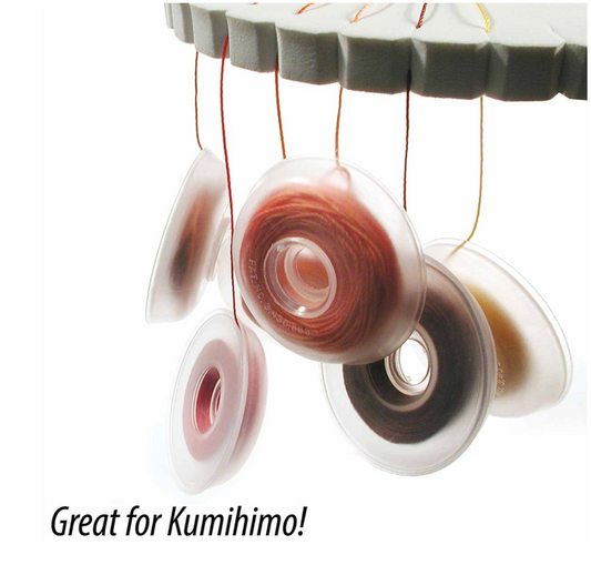 Extra Large 95 mm Kumihimo Silicone Bobbins Pack of 2