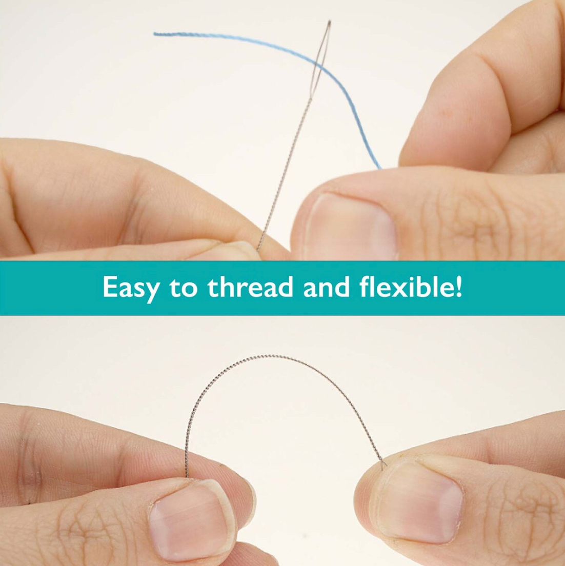 Fine Collapsible Eye Needles Basic Elements Pack of 4