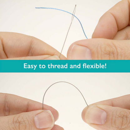 Fine Collapsible Eye Needles Basic Elements Pack of 4