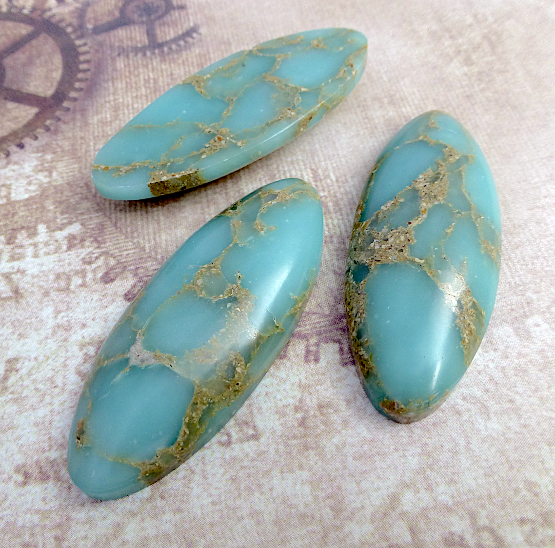 Lab Created Regalite Oval Cabochon Pack of 2