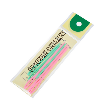 Big Eye Plastic Needles for Sewing or Kids Crafts 6 Needles in Two Lengths