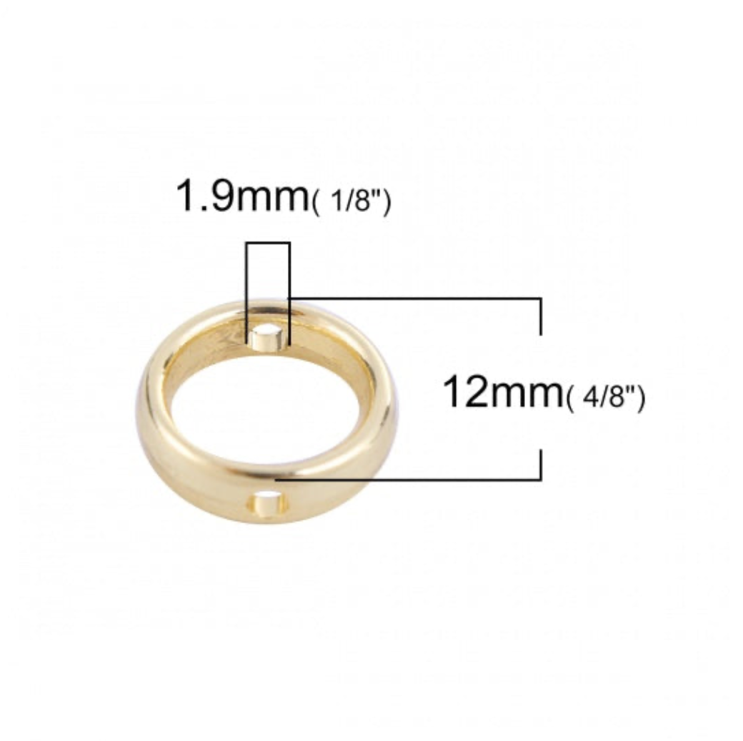 Round Bead Frame in Gold Colour - Pack of 10