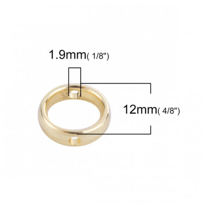 Round Bead Frame in Gold Colour - Pack of 10
