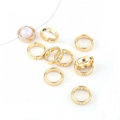 Round Bead Frame in Gold Colour - Pack of 10