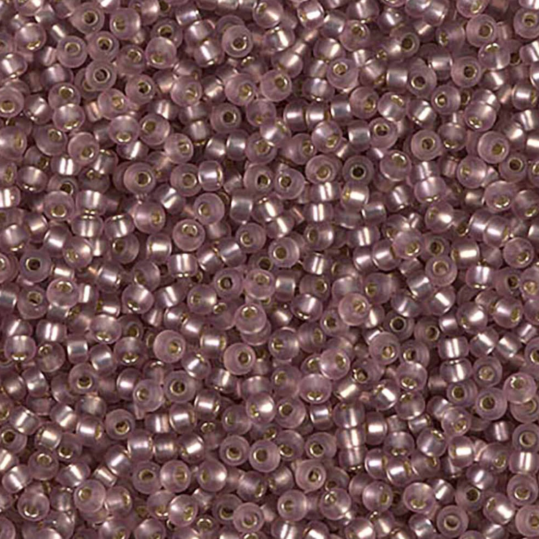 Matte Silver Lined Smoky Amethyst  11-0012F Miyuki 11/0 Round Japanese Seed Beads 20 grams