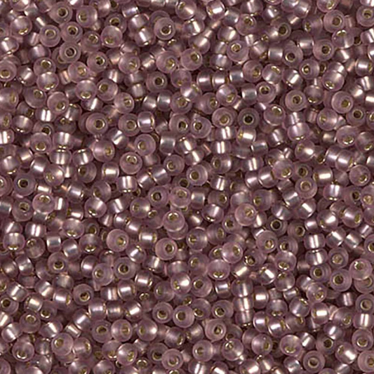 Matte Silver Lined Smoky Amethyst  11-0012F Miyuki 11/0 Round Japanese Seed Beads 20 grams